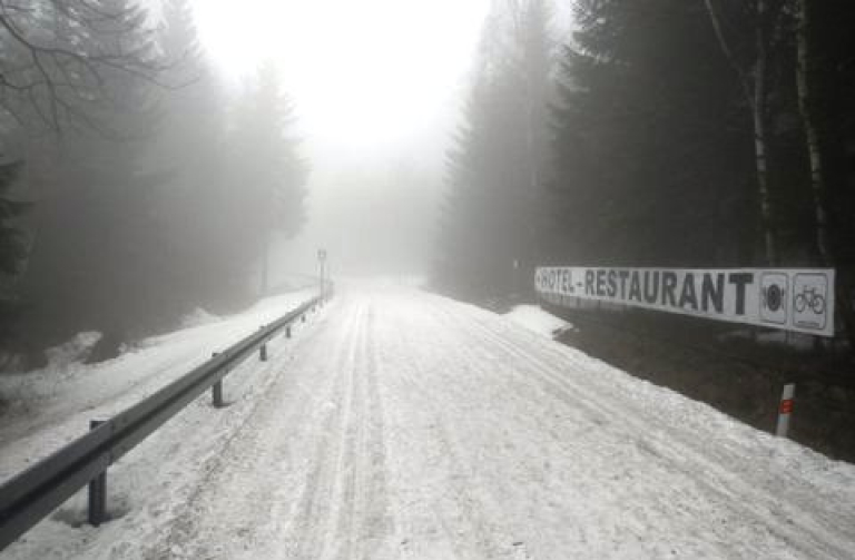 Současný stav silnice kolem Souše